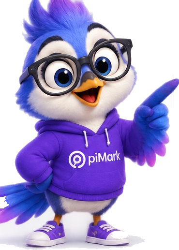 Miko, the piMark blue jay — The Marketing Maven